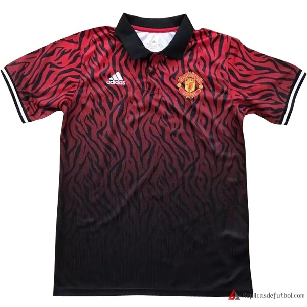 Polo Manchester United 2017-2018 Negro Rojo